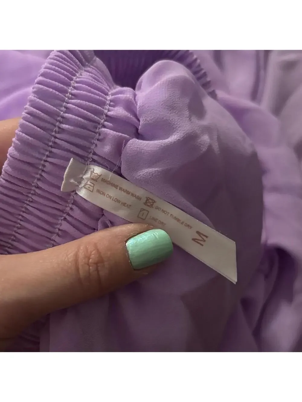 💕FLAW Elegant Lilac A-Line Maxi Skirt Renaissance Faire Cosplay - Picture 6 of 6